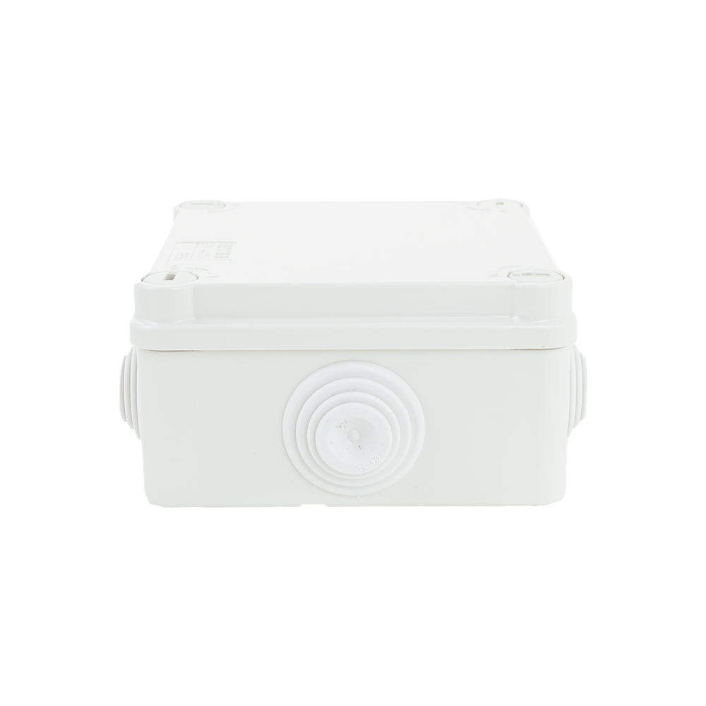 Caja Estanca de PVC Para Derivación y Conexión, 6 Entradas, Tapa con Tornillo de 1/4" de Vuelta, 100x100x50 mm (Área Interna), Uso Exterior IP55, Material que no Propaga el Fuego y Libre de Hálogenos - Image 5