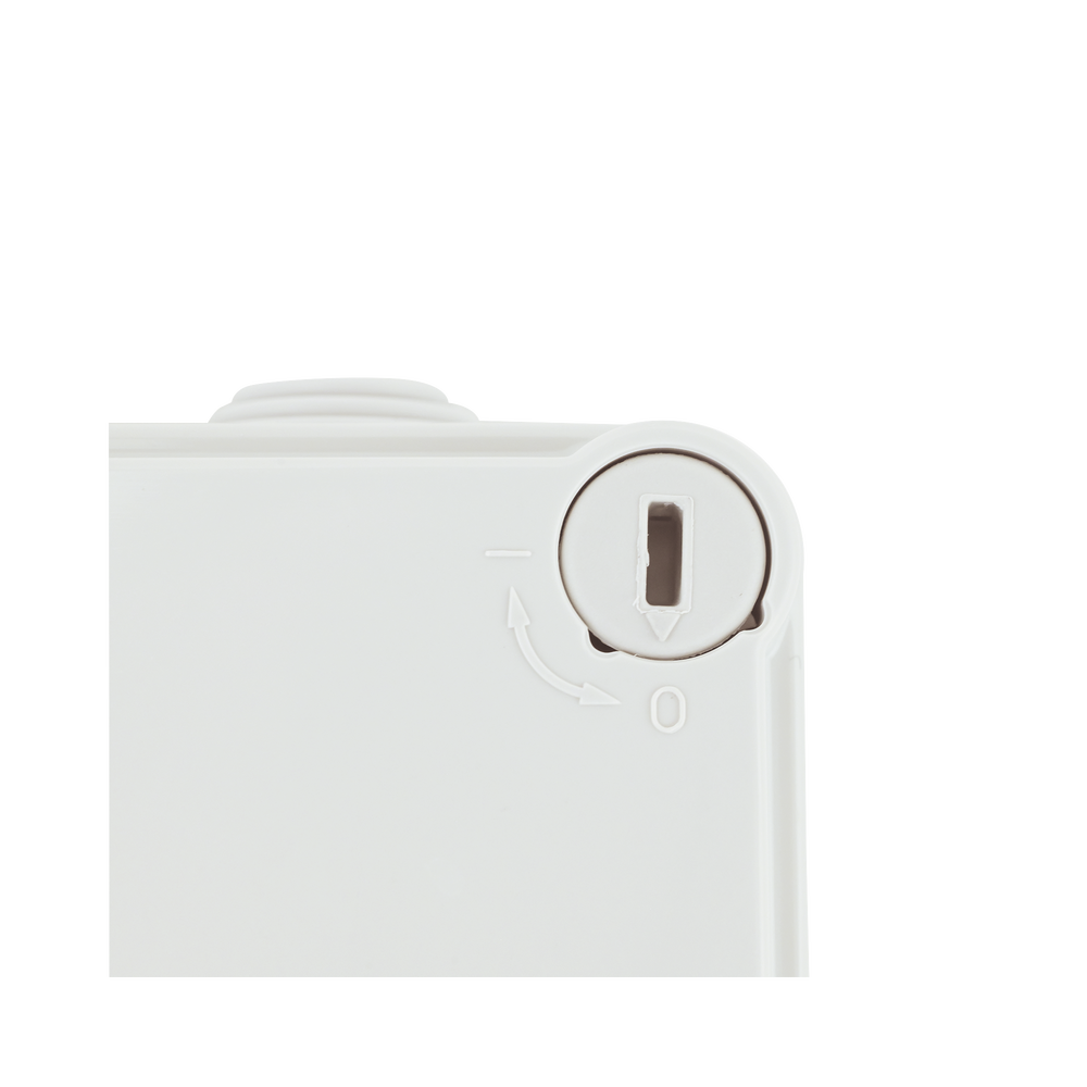 Caja Estanca de PVC Para Derivación y Conexión, 6 Entradas, Tapa con Tornillo de 1/4" de Vuelta, 100x100x50 mm (Área Interna), Uso Exterior IP55, Material que no Propaga el Fuego y Libre de Hálogenos - Image 8