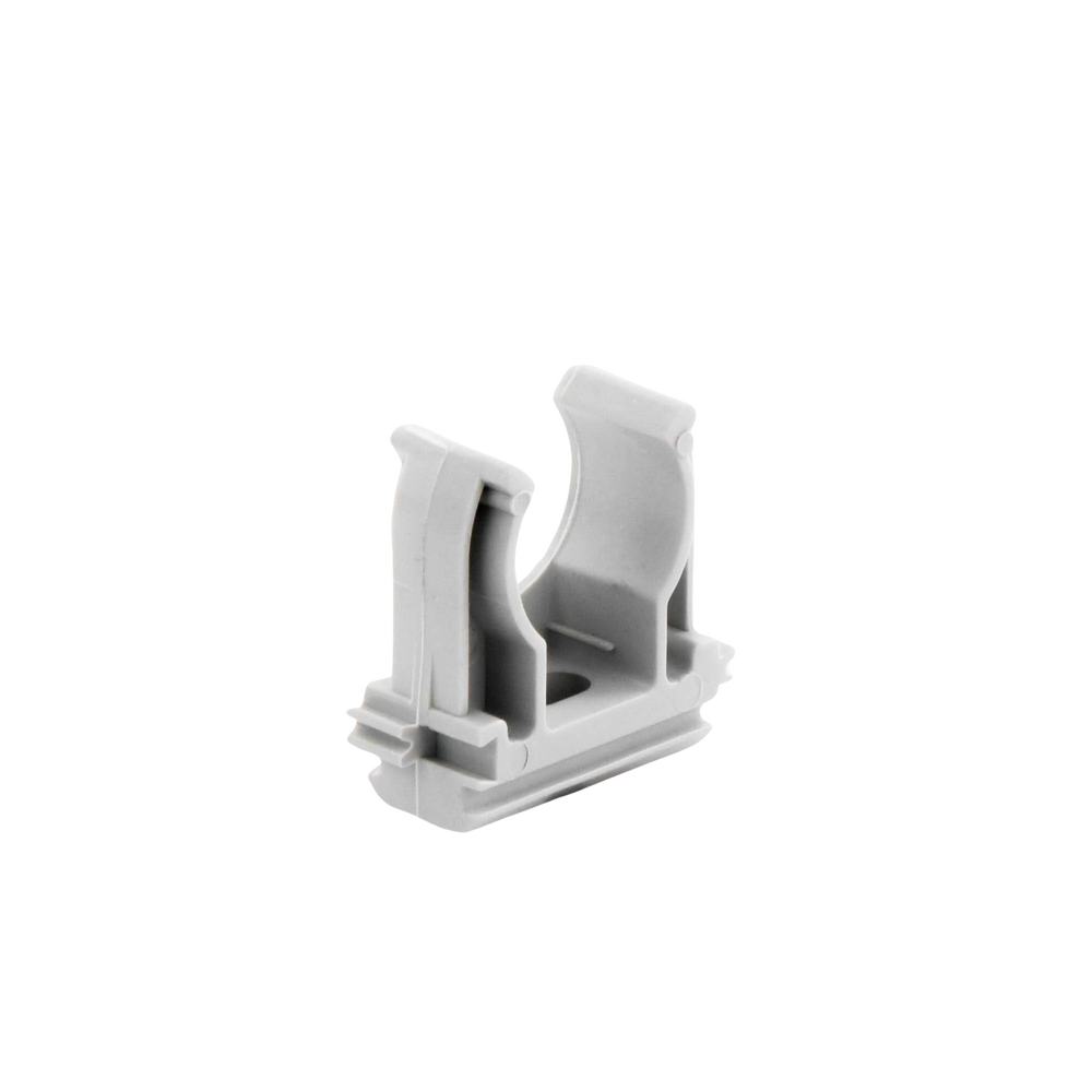 Soporte de presión (Abrazadera), PVC Auto-extinguible, abierto para tubería de 20 mm - Image 2