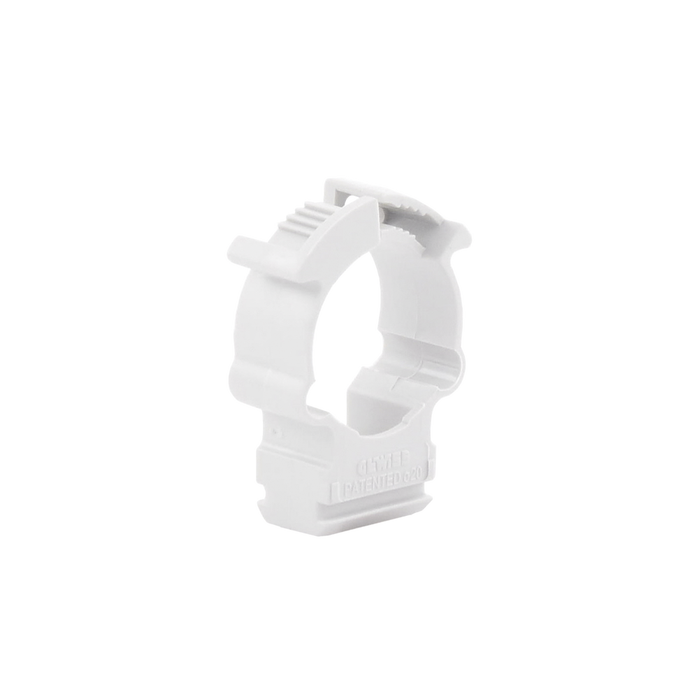 Soporte de collar (Abrazadera), PVC Auto-extinguible, cerrado para tubería de 20 mm - Image 3