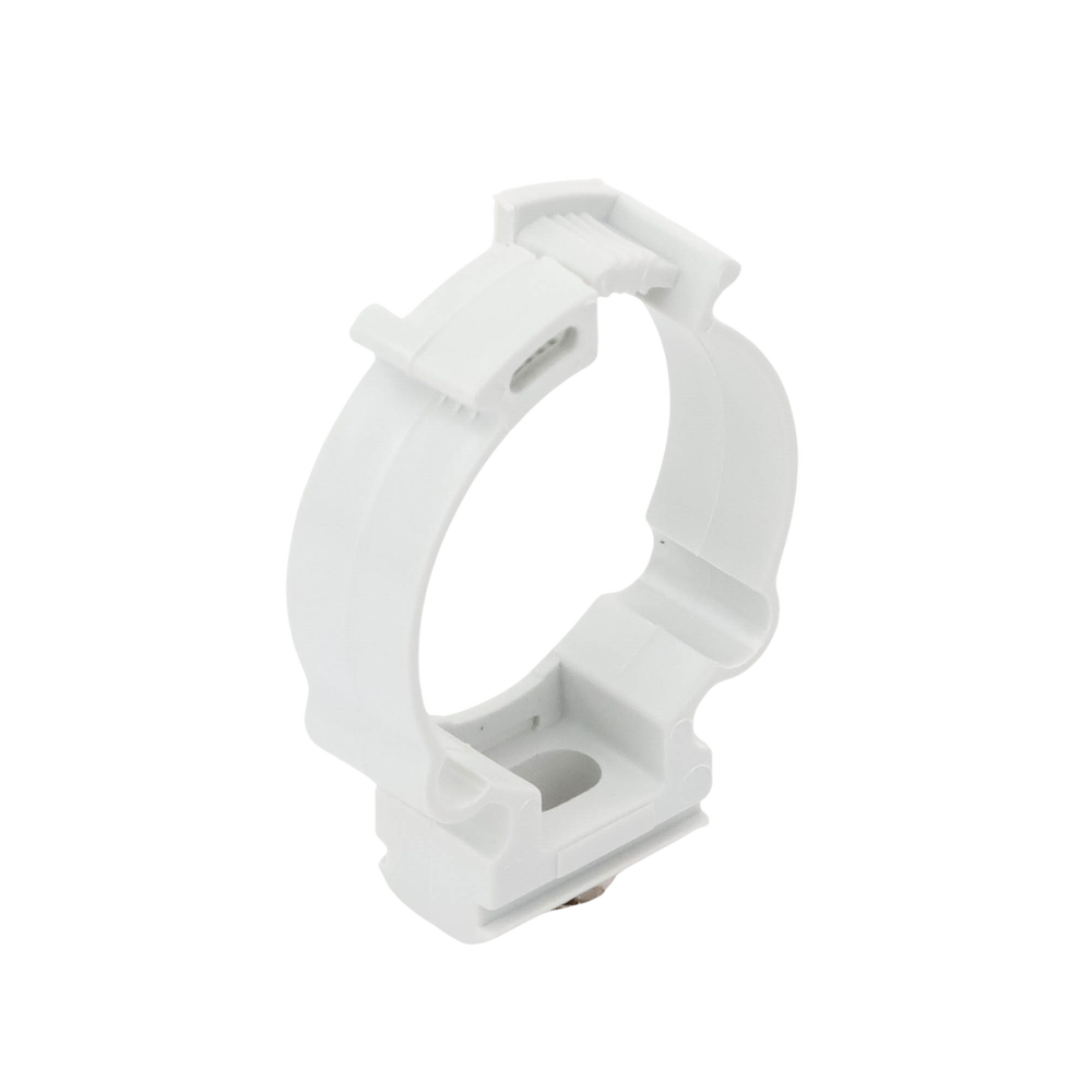 Soporte de collar (Abrazadera), PVC Auto-extinguible, cerrado para tubería de 32 mm - Image 3
