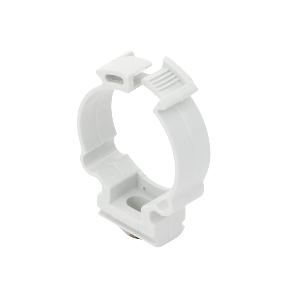 Soporte de collar (Abrazadera), PVC Auto-extinguible, cerrado para tubería de 32 mm - Image 4