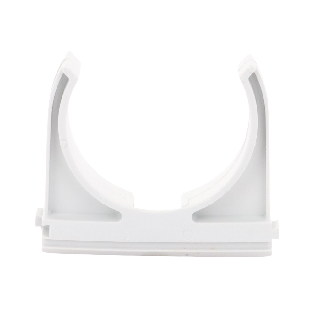 Soporte de presión (Abrazadera), PVC Auto-extinguible, abierto para tubería de 50 mm - Image 2