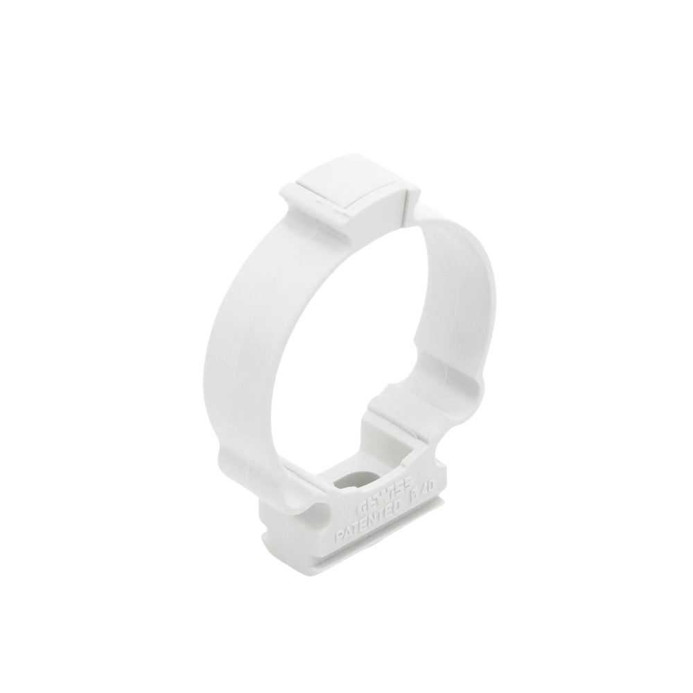 Soporte de collar (Abrazadera), PVC Auto-extinguible, cerrado para tubería de 40 mm - Image 5