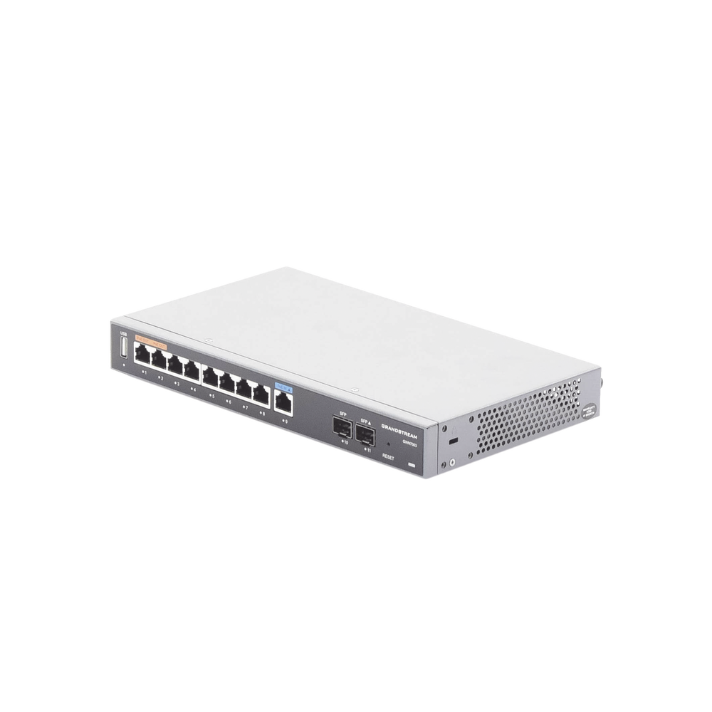 Router Gigabit VPN / Balanceador de cargas / 60,000 sesiones NAT / 9 puertos 10/100/1000 Mbps + 2 puertos SFP (WAN/LAN) / 1 puerto entrada PoE(af/at) / 2 puertos salida PoE (af/at) / Compatible con GWN Cloud. - Image 5