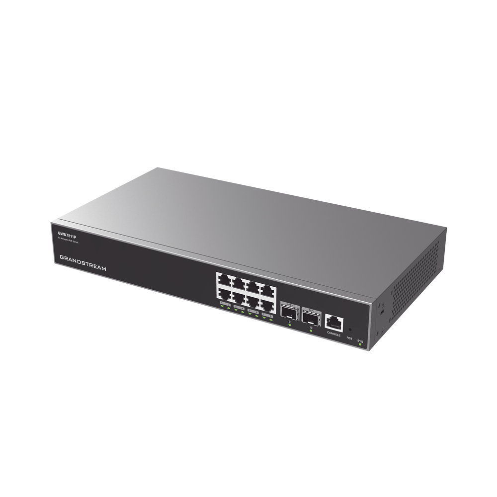 Switch Capa 3 PoE+ Administrable / 8 puertos 10/100/1000 Mbps + 2 Puertos SFP+ de 10 Gigabits / Hasta 120W / Compatible con GWN Cloud. - Image 2