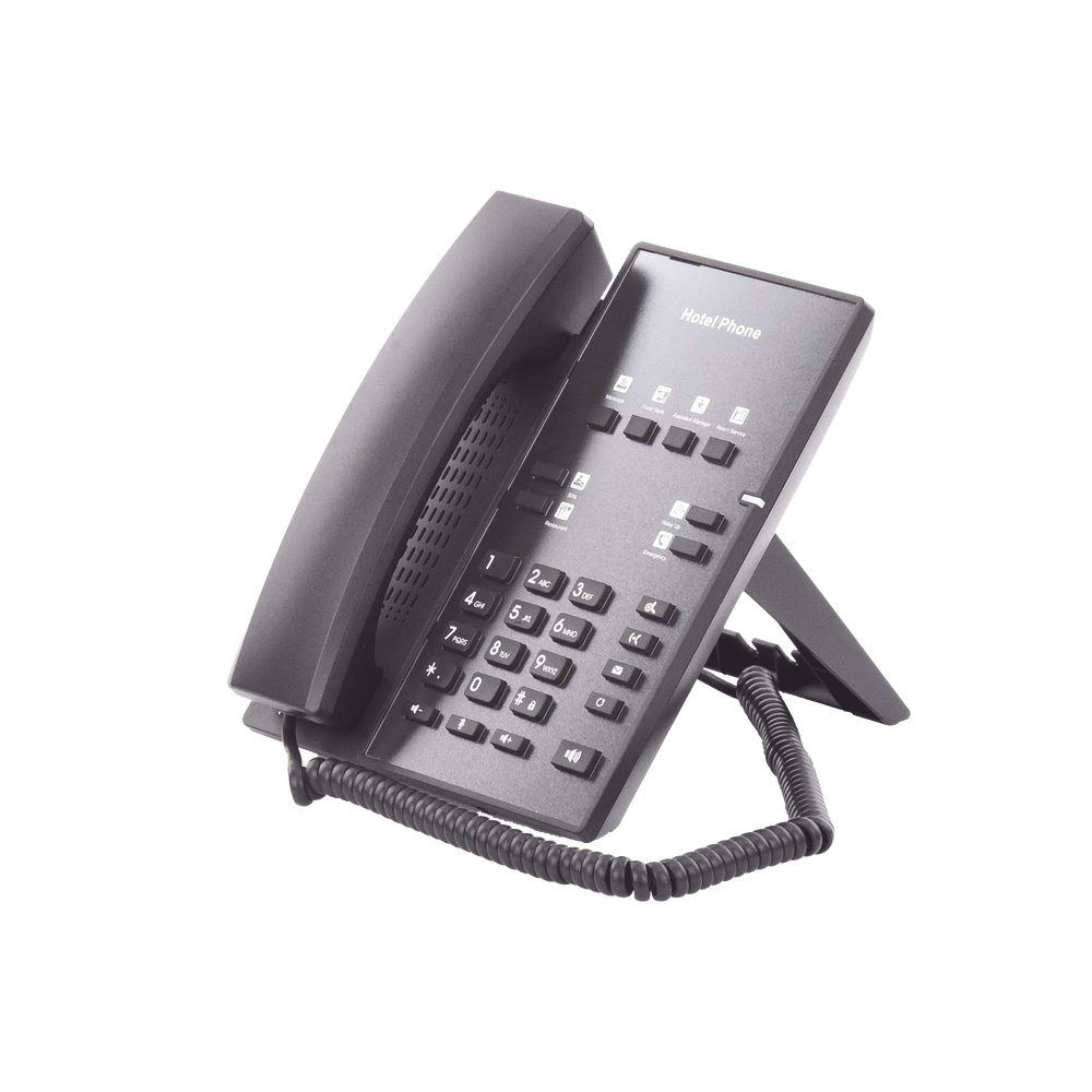 Teléfono IP para Hotelería, profesional con 8 teclas programables para servicio rápido, plantilla personalizable con PoE - Image 5