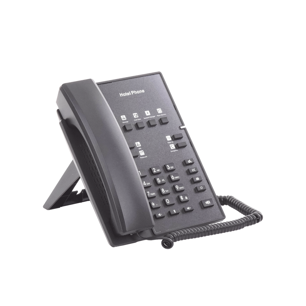 Teléfono IP para Hotelería, profesional con 8 teclas programables para servicio rápido, plantilla personalizable con PoE - Image 7