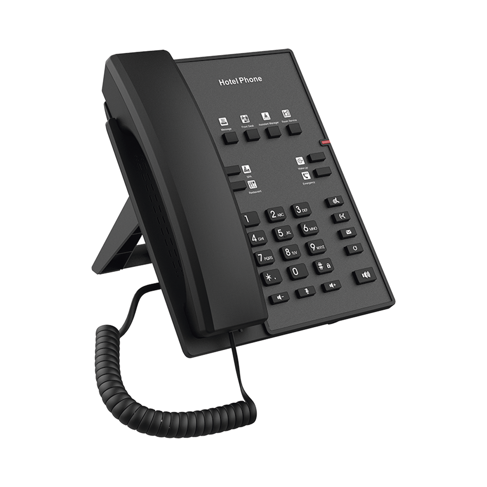 Teléfono IP para Hotelería, profesional con 8 teclas programables para servicio rápido, plantilla personalizable con PoE - Image 3