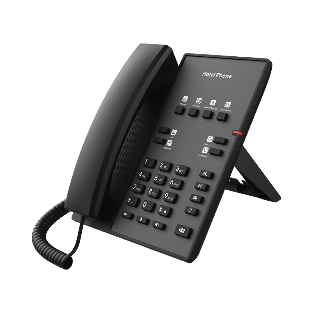 Teléfono IP para Hotelería, profesional con 8 teclas programables para servicio rápido, plantilla personalizable con PoE - Image 2