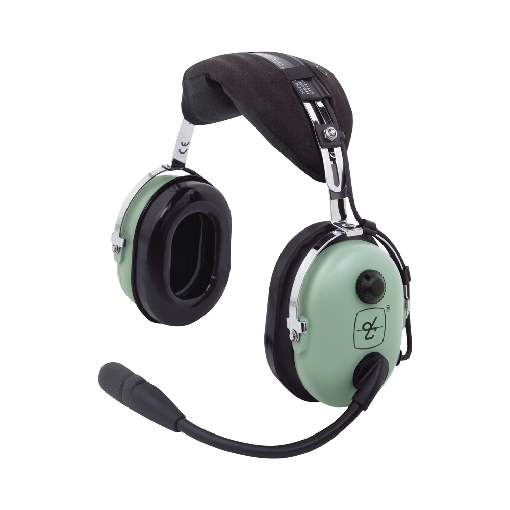 Auriculares de ala fija con atenuación de ruido pasivo para aviación general