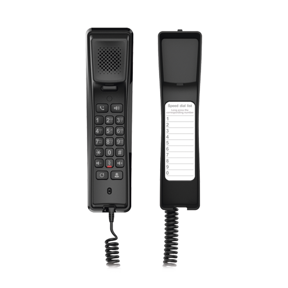 Teléfono IP profesional para Hotelería, montaje en pared, teclado numérico estándar, conferencia de 3 vías, Opus y PoE. - Image 5