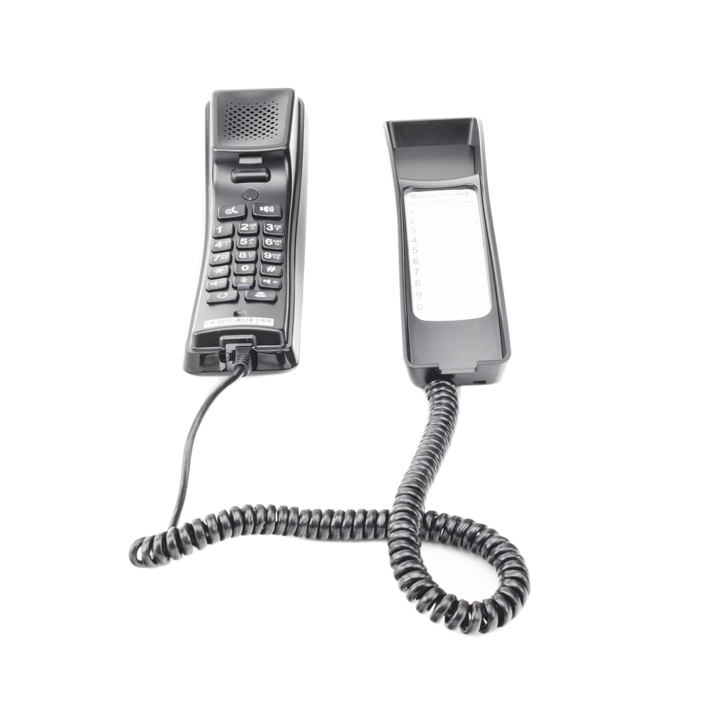 Teléfono IP profesional para Hotelería, montaje en pared, teclado numérico estándar, conferencia de 3 vías, Opus y PoE. - Image 2