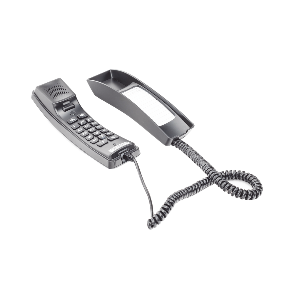 Teléfono IP profesional para Hotelería, montaje en pared, teclado numérico estándar, conferencia de 3 vías, Opus y PoE. - Image 3