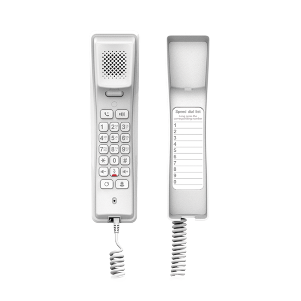 Teléfono IP profesional para Hotelería, montaje en pared, teclado numérico estándar, conferencia de 3 vías, Opus y PoE. - Image 2