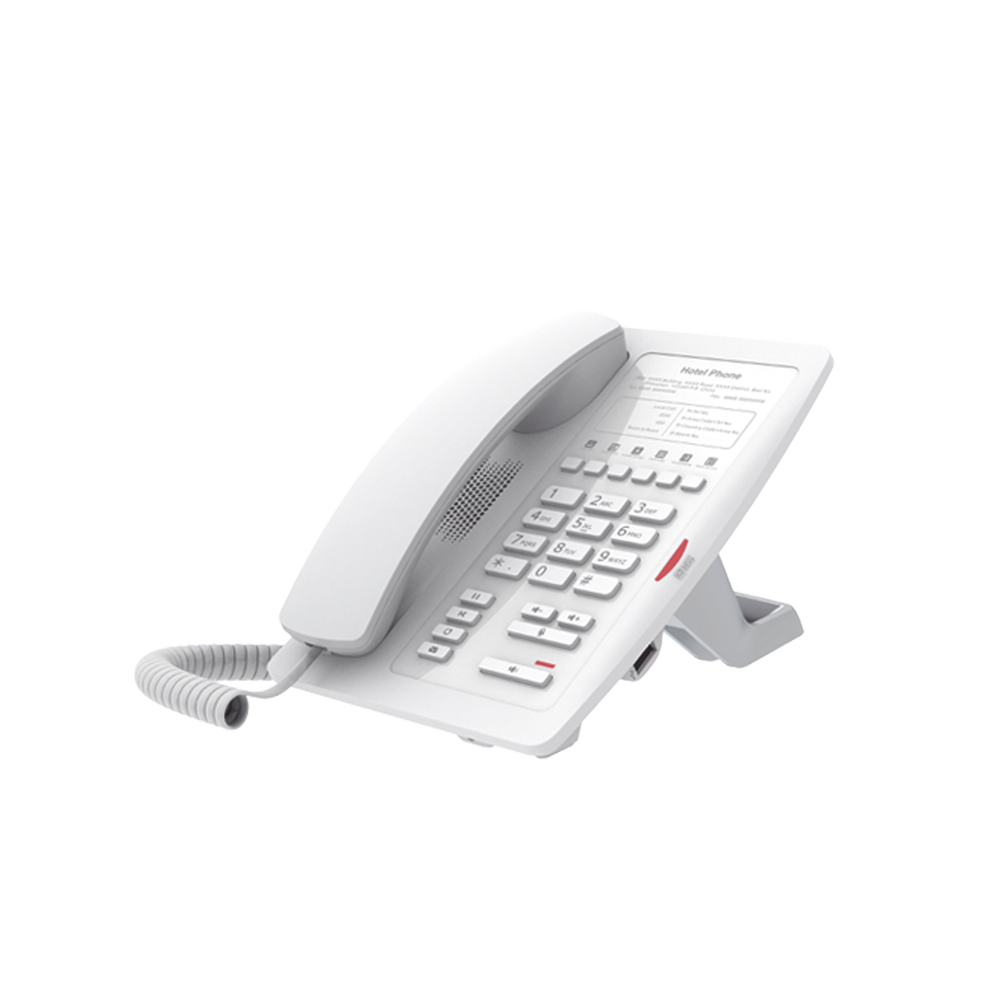 Teléfono IP para Hotelería, profesional con 6 teclas programables para servicio rápido (Hotline), plantilla personalizable con PoE - Image 3