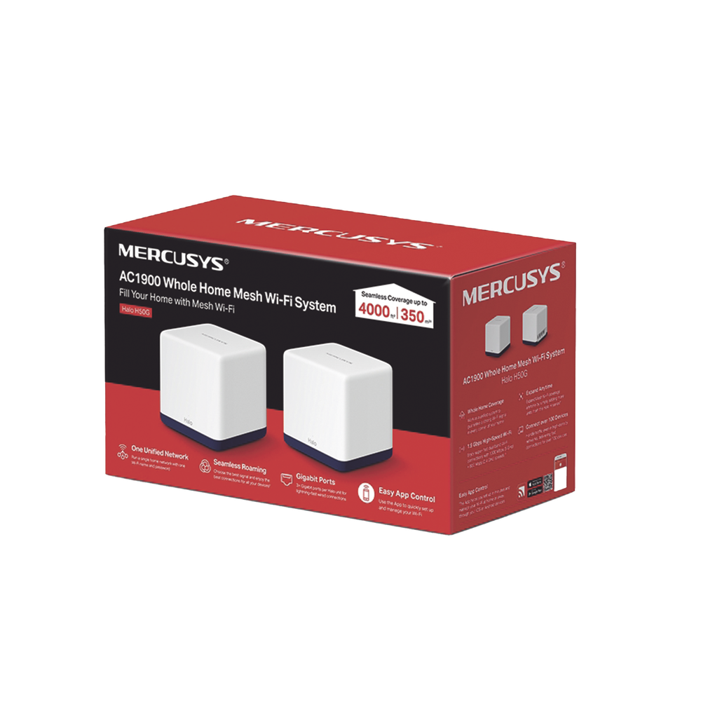 KIT de Sistema Inalámbrico H50G Mesh / Doble banda 2.4GHz y 5GHz AC 1900Mbps / 3 Puertos 10/100/1000 Mbps / Control vía App / Roaming Continuo - Image 3