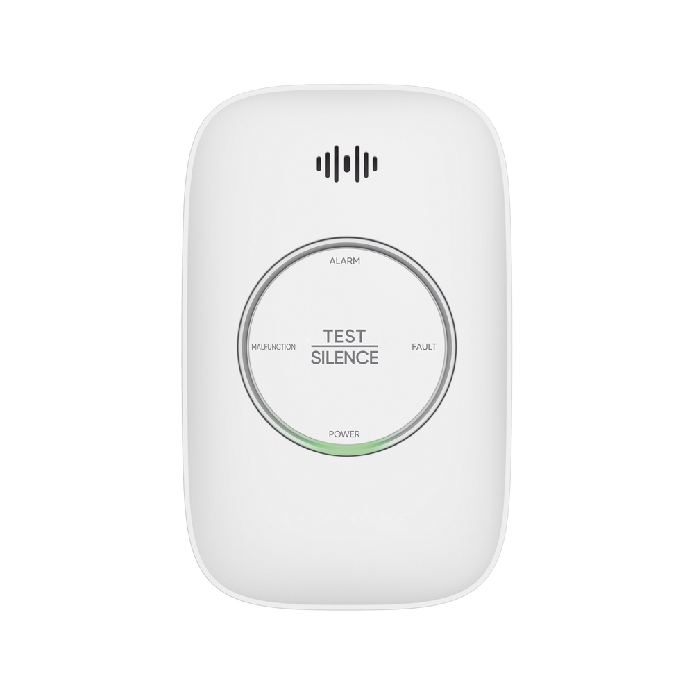 (HikFire) Detector de Gas Natural Metano (CH4) / Alarma Temprana / Salida para cierre de Válvula y/o  activación de Ventilador / Protección IP30 / Alarma de 70dB a 115dB a 1 metro de distancia