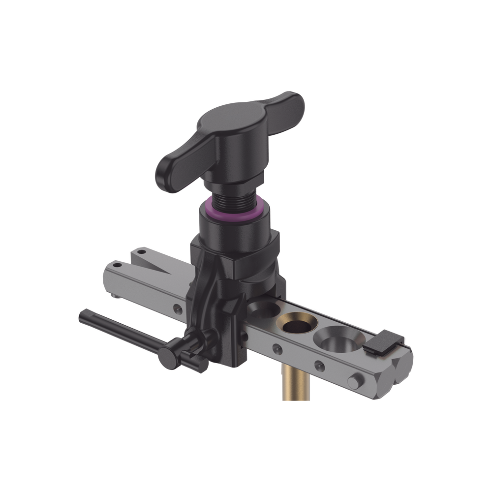 Herramienta de Abocardado Cónico Excéntrico HFT6 / Para Tubos 1/4" a 3/4" / Mango Giratorio Cómodo / Cuerpo de Aluminio / Calibrador Lateral / Abocardado Preciso / Ligera 0.93 kg