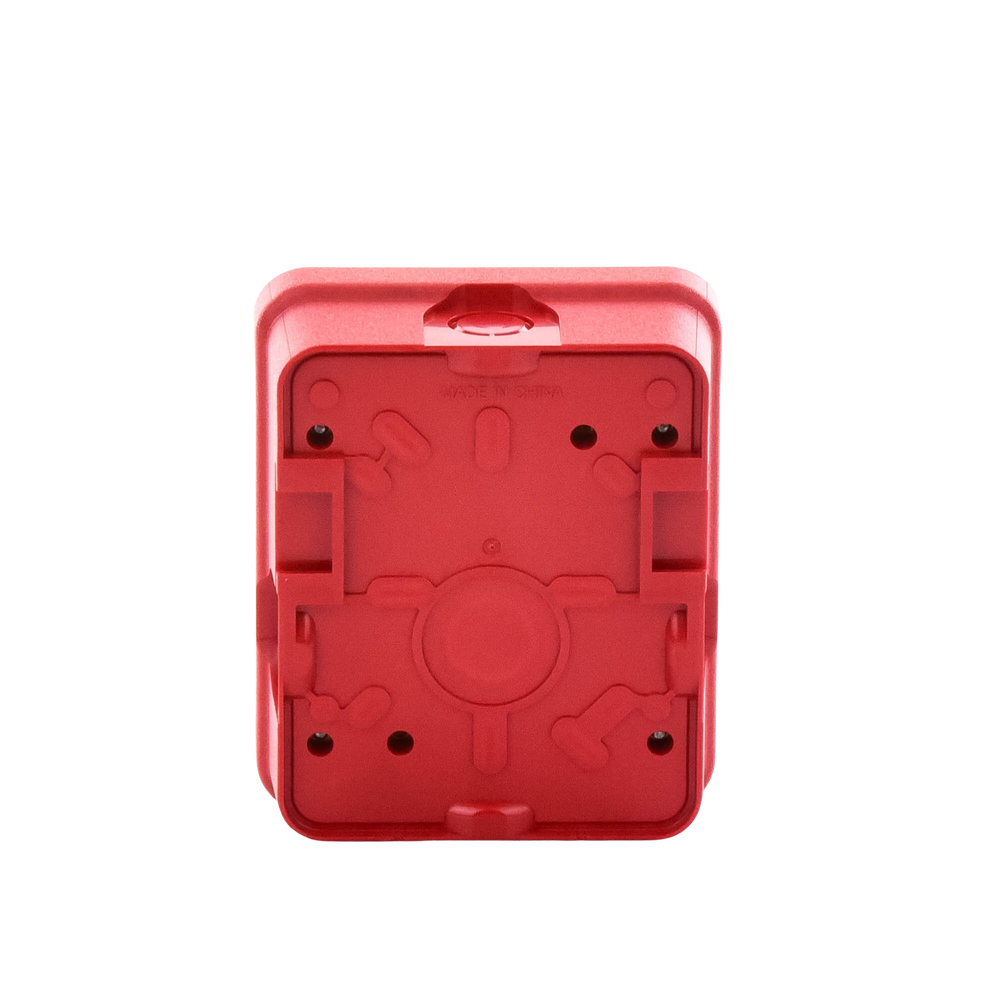 Cubierta para instalar sirenas estrobo en exterior compatible con estrobos sirenas Hochiki color rojo - Image 2