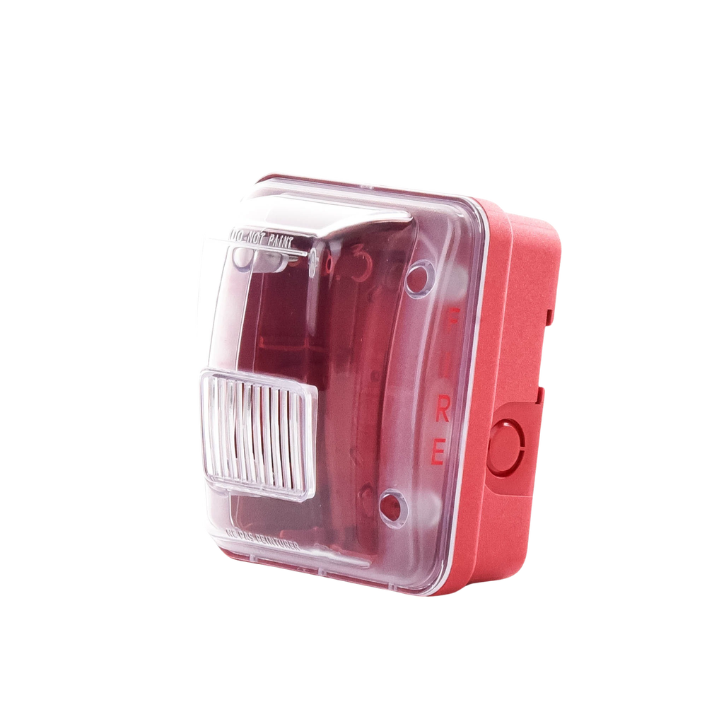 Cubierta para instalar sirenas estrobo en exterior compatible con estrobos sirenas Hochiki color rojo - Image 3