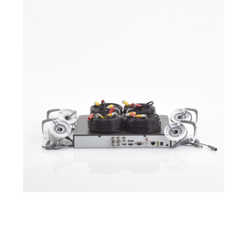 (MICRÓFONO INTEGRADO) KIT TURBOHD 5 Megapixel / DVR 4 Canales / 4 Cámaras Bala con Micrófono Integrado (exterior 2.8 mm) / Fuente de Poder / Accesorios de Instalación - Image 5