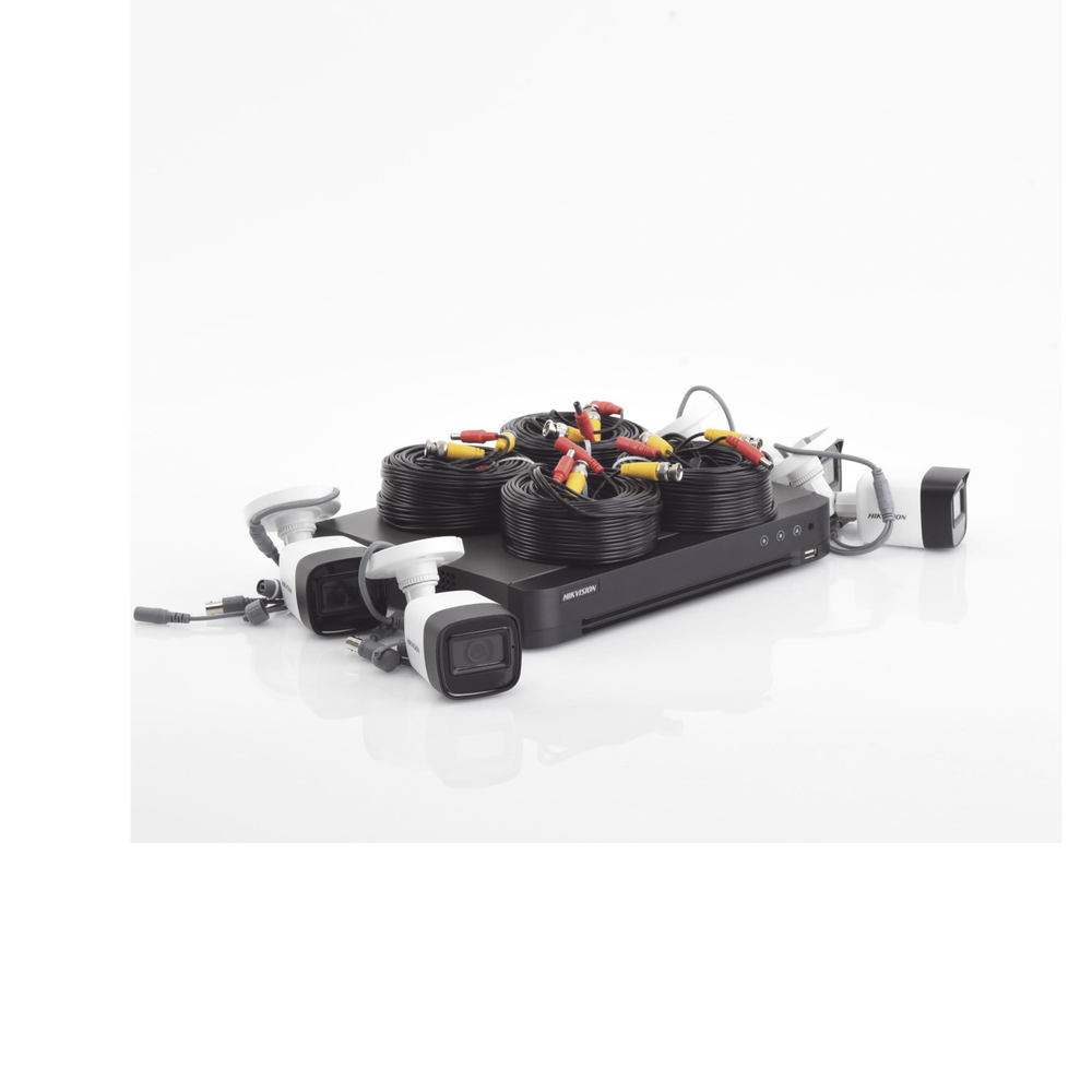 (MICRÓFONO INTEGRADO) KIT TURBOHD 5 Megapixel / DVR 4 Canales / 4 Cámaras Bala con Micrófono Integrado (exterior 2.8 mm) / Fuente de Poder / Accesorios de Instalación - Image 6