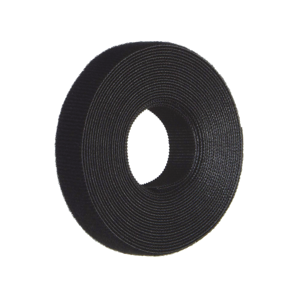 Rollo de Cinta de Contacto, de 15 Pies (4.5m) de Largo, 19.1 mm de Ancho, Color Negro - Image 2