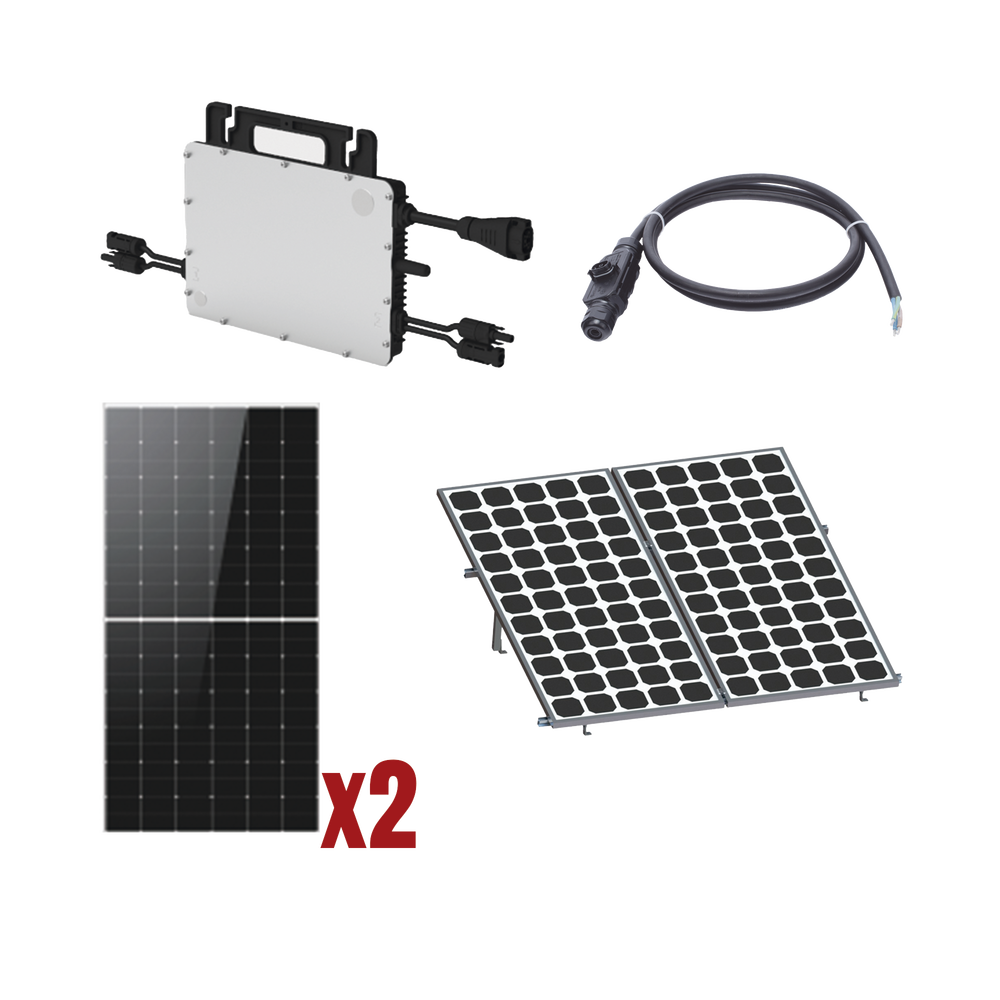 Kit Solar Interconexion / 1kW 220Vca / Microinversores HOYMILES / Montaje Incluido