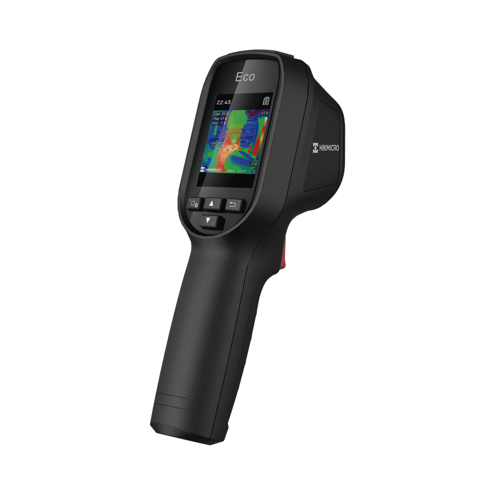 ECO - Cámara Termográfica Portátil / Rango de temperatura de -20 °C a 550 °C / Alta precisión ±2?/±2% / Resolución super IR 240 x 240 / Pantalla LCD 2.4" / puntero láser / IP54 / Memor
