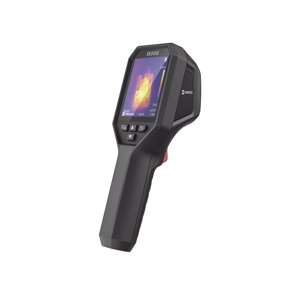 B20S - Cámara Termográfica Portátil / Resolución IR 256 x 192 y Visual 2MP / Rango de -20°C a 550°C / Pantalla LCD 3.2" / SuperIR / Modos Fusión y PIP / Wi-Fi / Memoria 16GB