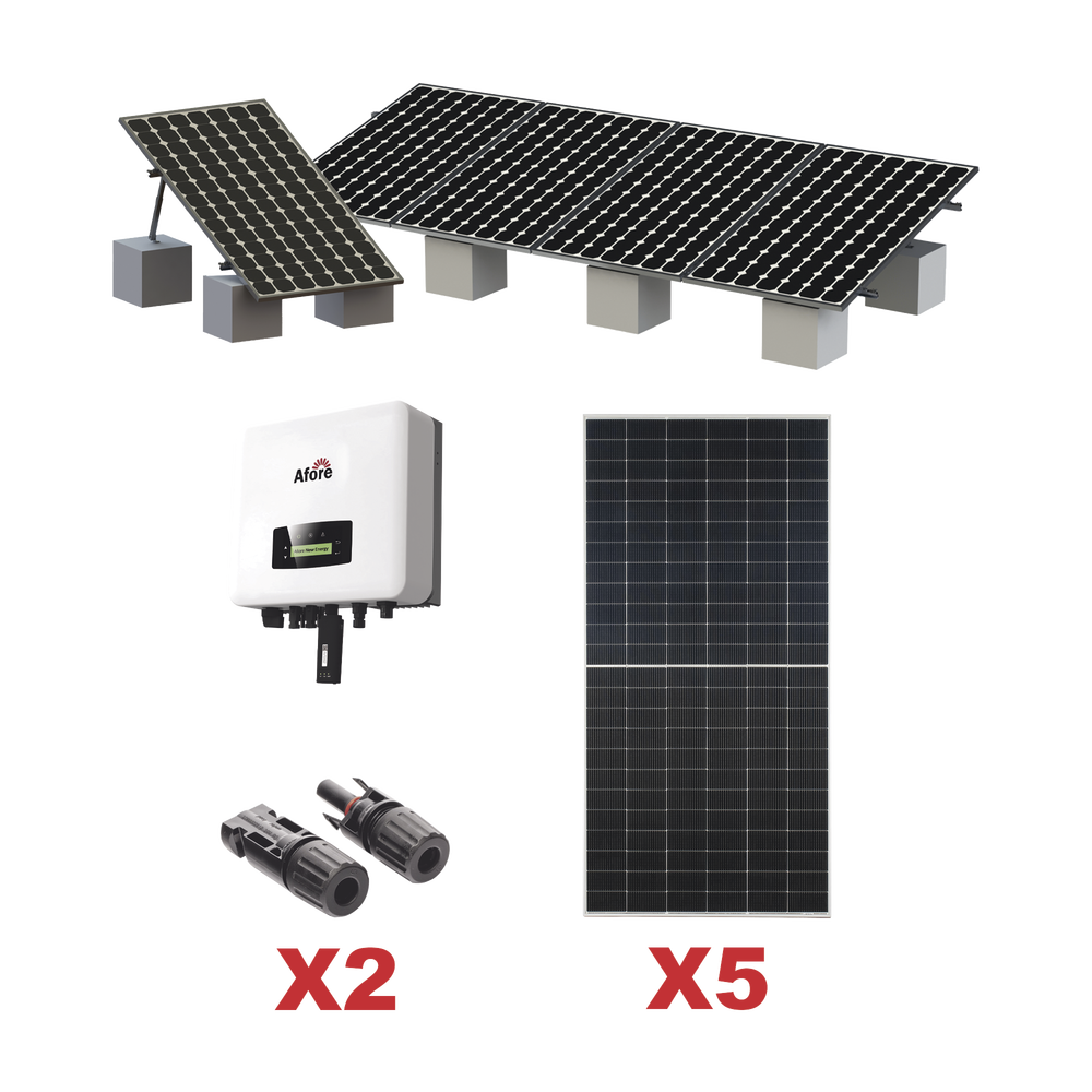 Kit Solar Interconexion / 3kW 220Vca / Inversor AFORE / Montaje Incluido