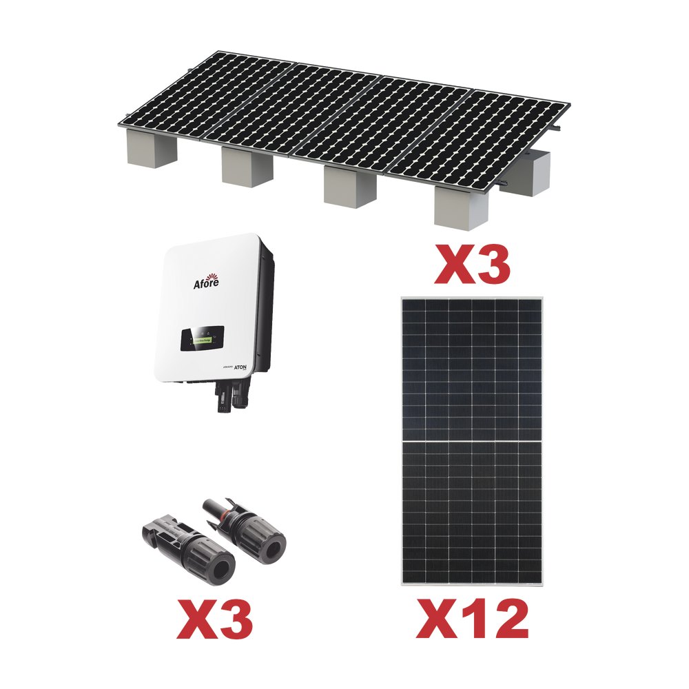 Kit Solar Interconexion / 7kW 220Vca / Inversor AFORE / Montaje Incluido