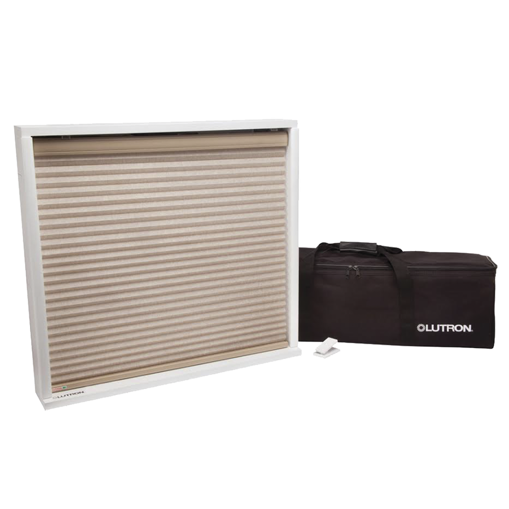 Demo de persiana Lutron / portátil, ideal para realizar presentaciones con sus clientes.