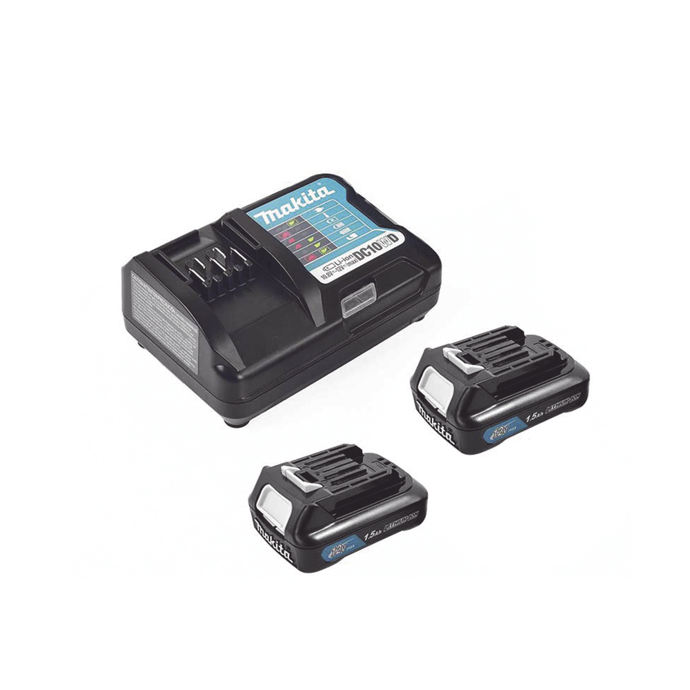 Taladro inalámbrico Percutor de 12 V, 3/8 de 0-450 0-1700 RPM, incluye 2 batería LI-ION de 1.5 AH, Cargador y Maletín - Image 3