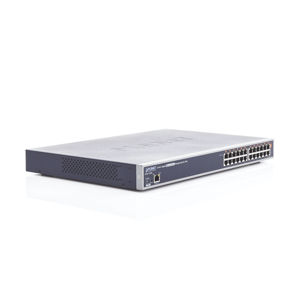 Inyector HUB high PoE 802.3at (Mid-span) administrable de 12 puertos 10/100/1000 Mbps - Image 3