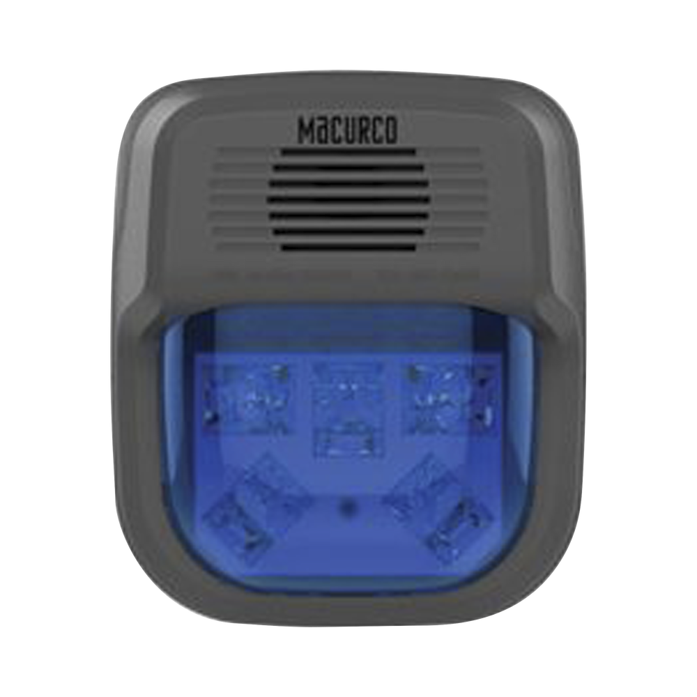 Sirena Estrobo Color Azul Para Paneles y Detectores Macurco