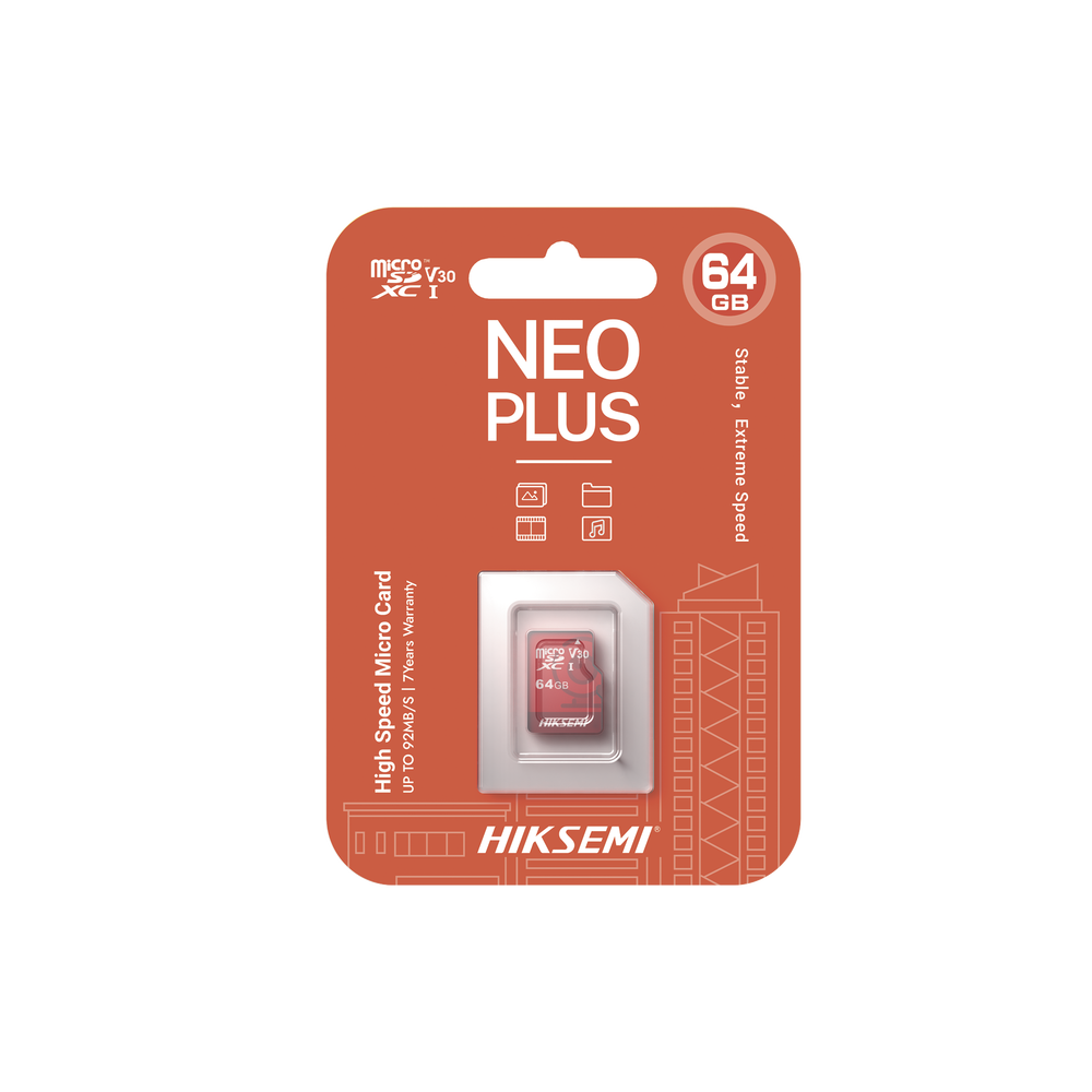 Memoria microSD / Clase 10 de 64GB / Especializada Para Videovigilancia (Uso 24/7) / Compatibles con cámaras HIKVISION y Otras Marcas / 95 MB/s Lectura / 40 MB/s Escritura - Image 2