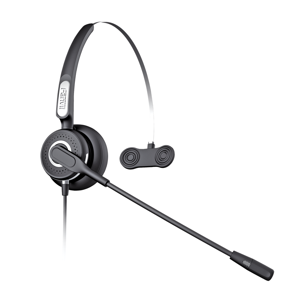 Diadema Con Tecnología AntiShock Para Teléfonos IP FANVIL Y Polycom Micrófono de Cancelación de Ruido y Cable Resistente a Jaloneos