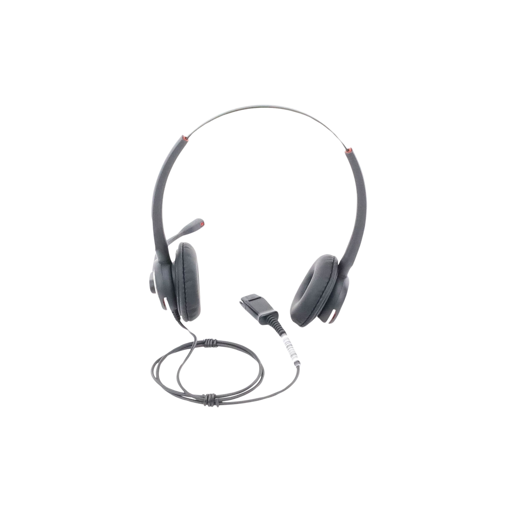 Diadema binaudal (duo) con tecnología antishock para teléfonos IP FANVIL y Polycom con micrófono de cancelación de ruido, larga durabilidad - Image 2