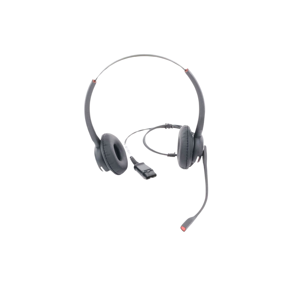 Diadema binaudal (duo) con tecnología antishock para teléfonos IP FANVIL y Polycom con micrófono de cancelación de ruido, larga durabilidad - Image 4