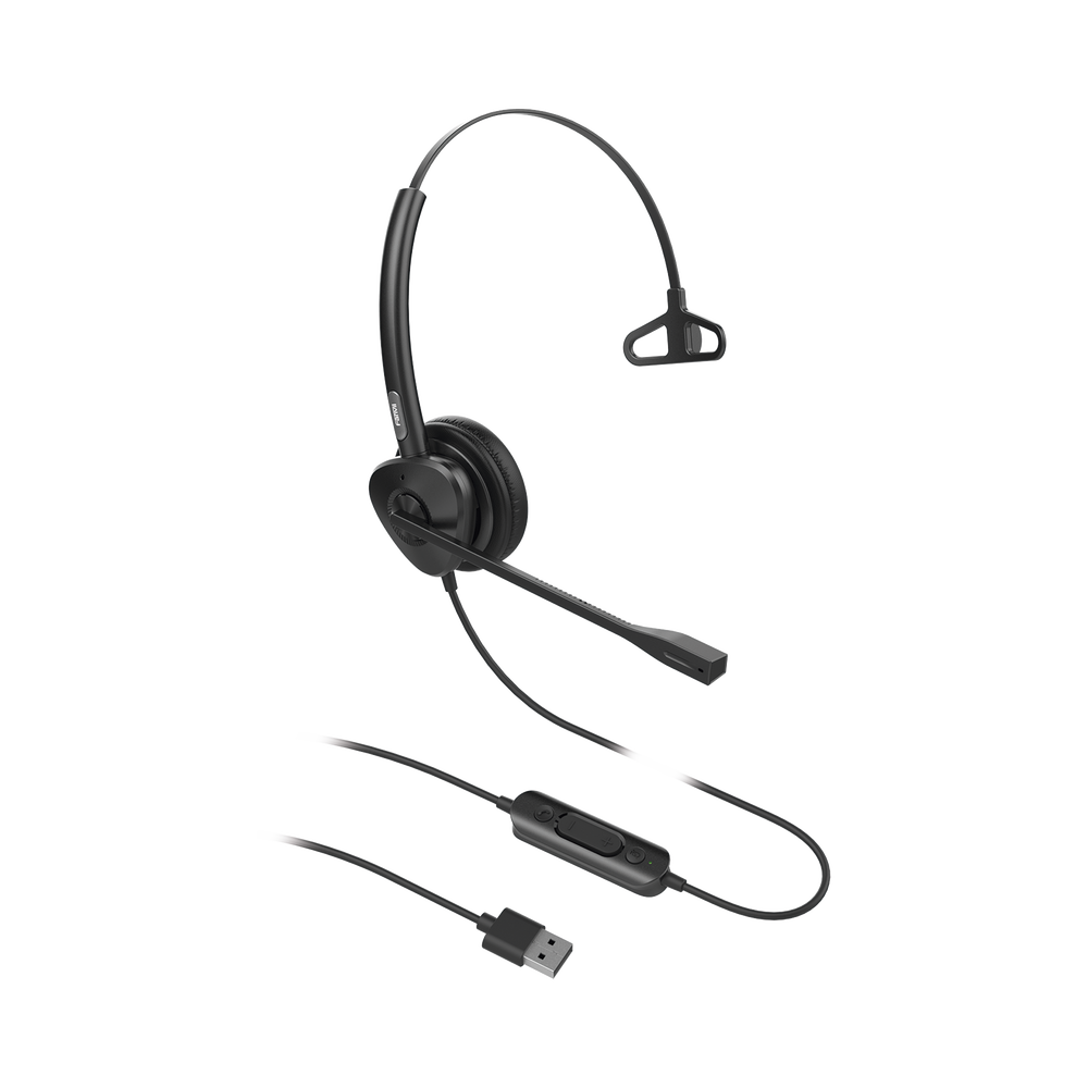 Diadema monoaural con tecnología antishock para teléfonos IP FANVIL con interfaz USB con micrófono de cancelación de ruido, larga durabilidad - Image 2