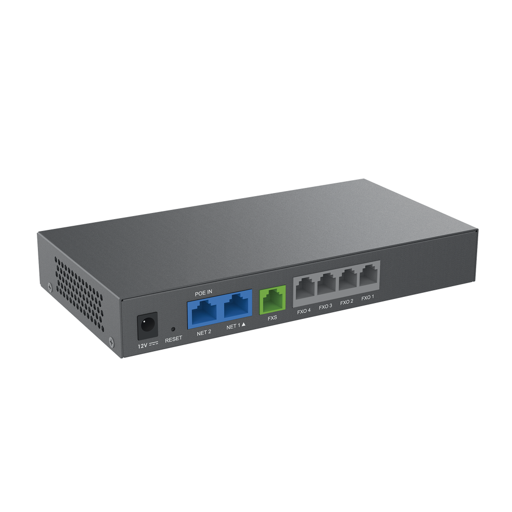 Gateway Analógico 4 FXO (Conectar Lineas Analógicas) / Puertos FXO y FXS / 3 Perfiles SIP / NAT / PoE / TR069 / Fax T.38 / 3 Vías Conferencia / AES / Failover SIP - Image 3