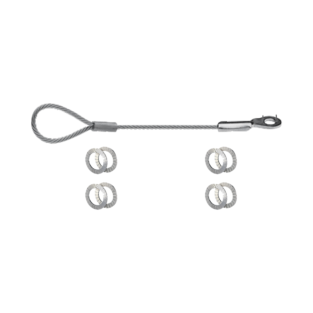 Kit de cable de proteccion anticaida para camaras antiexplosion wisenet