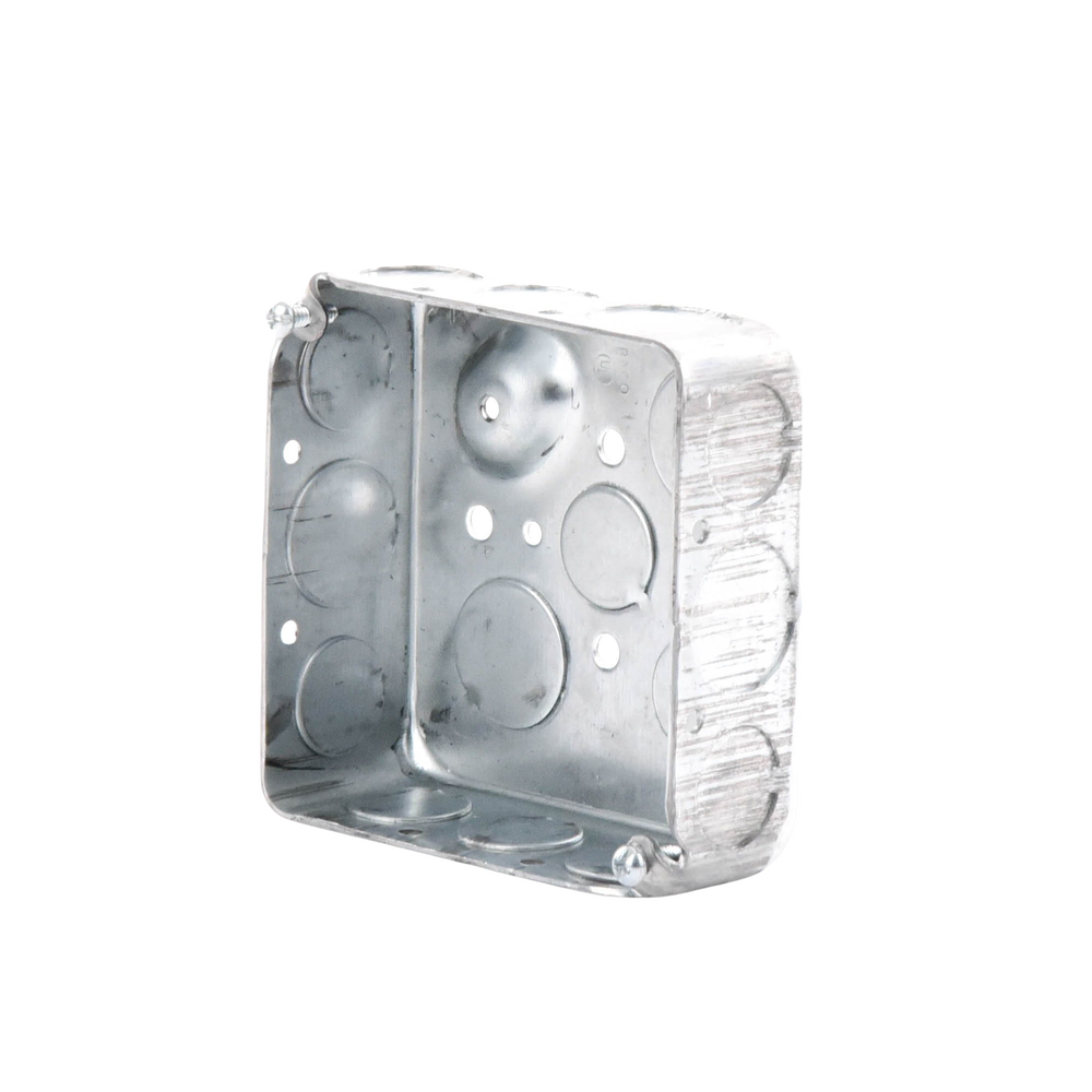 Caja Cuadrada 4 x 4"/ Profundidad 1- 1/2"/ Cuenta con 11 Entradas de 1/2" y 6 de 3/4".. - Image 2