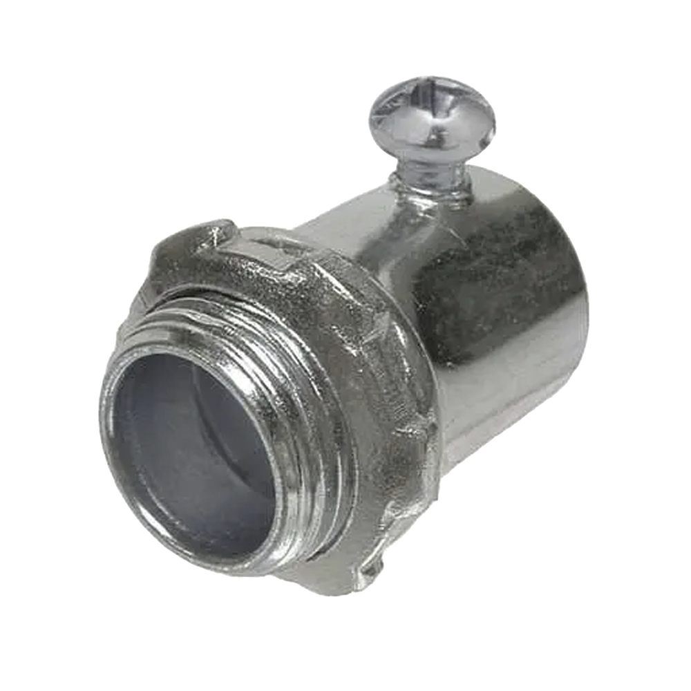 Conector de 3/4" (19 mm) para Pared Delgada con Tornillo.