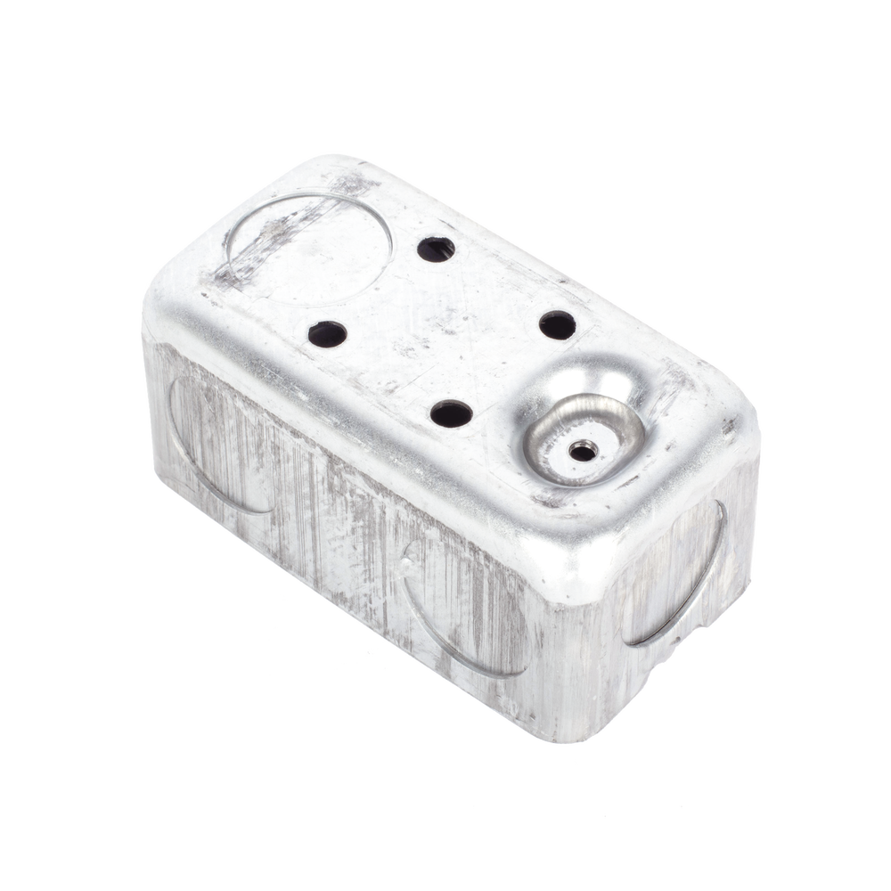 Caja (Chalupa) 4x2" / Profundidad 1-7/8" / 7 Entradas de 3/4" / Troquelada. - Image 3