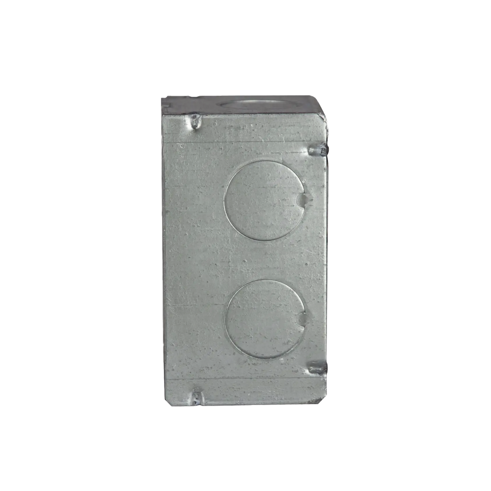 Caja (Chalupa) 4x2"/ Profundidad 2-1/8"/ 8 Entradas de 3/4"/Soldada - Image 2