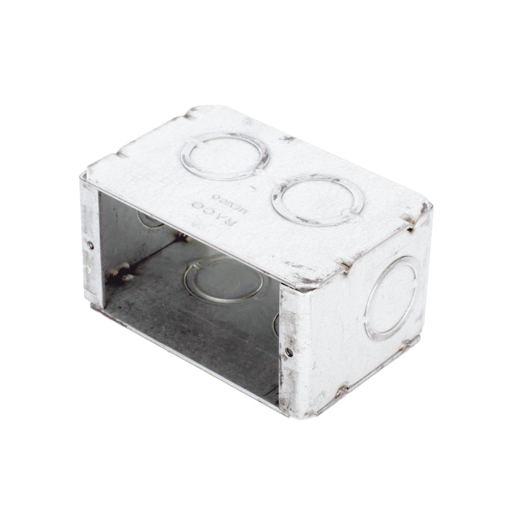 Caja (Chalupa) Multigang de 1 Gang/ Profundidad de 2-1/2 Pulgadas (6.35 cm)/ 8 TKO (1/2 y 3/4). - Image 3