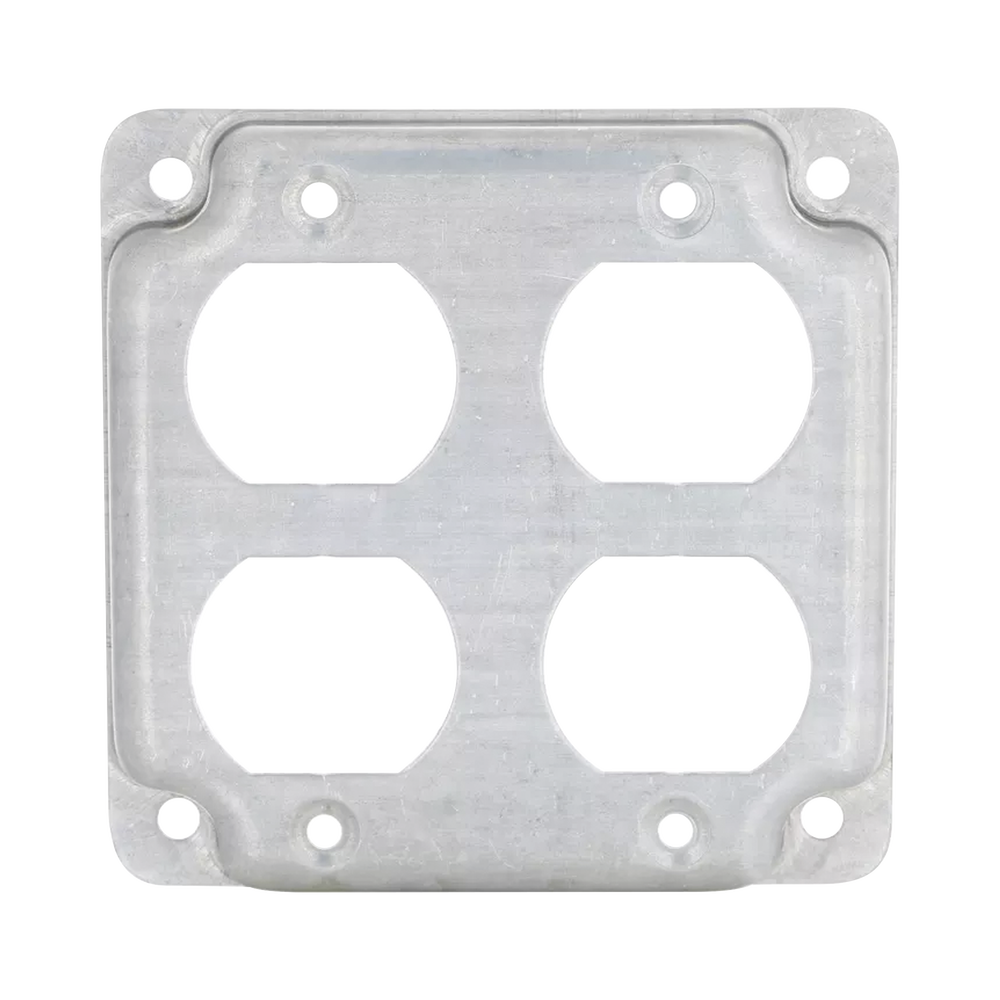 Cubierta de 4" para 2 Contactos Dúplex.